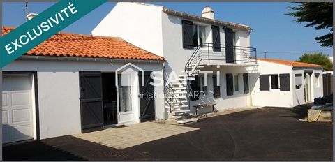 Sur Noirmoutier, belle maison en pierres avec un studio et une piscine, sur une propriété de 1041 m2.