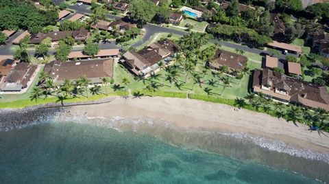 Experience unmatched oceanfront living in this spectacular Maui home-a rare 2-bedroom, 2-bath corner townhome just 35 feet from the water's edge. Located on the sunny south west side, this home offers panoramic Pacific views and nightly sunsets from ...