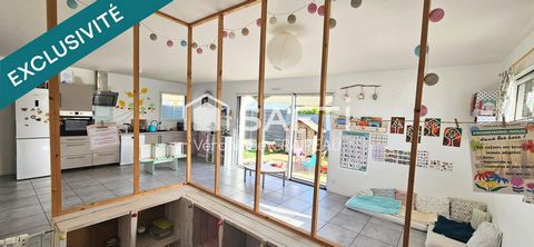 AUX NORMES PRM- SOUS GARANTIE DECENNALE, maison contemporaine de 90m² habitables récente avec 3 chambres, garage sur 446m² de parcelle