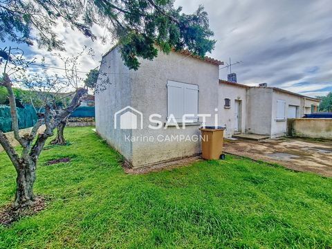 Maison de plain-pied, 3 chambres, garage à Orange