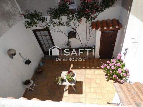 Maison T5 d'environ 104m² avec jolie cour intérieure, 2 terrasses et un garage-dépendance de 90m²