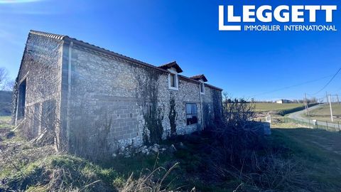 A19530BE47 - For sale in the countryside of Saint-Aubin (47), this beautiful stone house of 360m2 to renovate, with land of 4500m2 (possible to create a swimming pool), fenced and gated. Information about risks to which this property is exposed is av...