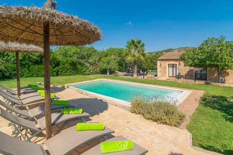 Welcome to this wonderful rural villa for 12 guests, located in Son Carrió, with a beautiful private garden and pool. This country house offers a fresh and lively garden and all around. The lawn, surrounding the salted pool, creates the perfect place...