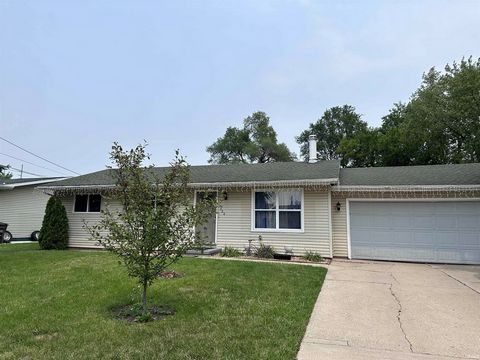 Great home - move-in ready!.This home feature 3 bedrooms, 1 bath, living room, family room,2 car attached garage, above ground pool, basement, fence in yard and more. This ranch home is located in a quiet neighborhood near Elkhart Hospital. Shed by t...