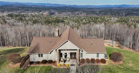 ''Honey, I bought a mountain.'' This is conversation that started the amazing journey of creating this one of a kind, one owner opportunity near W Kerr Scott Lake in Wilkesboro NC. Gorgeous home overlooking the most majestic mountain views you can fi...