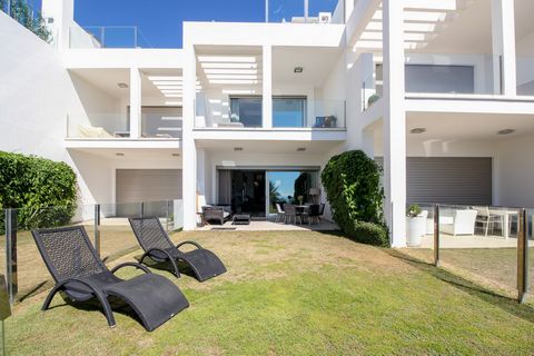 Located in Sierra Blanca. Luxury townhouse in one of the most prestigious areas of Marbella and with panoramic views to the sea. South facing, with a total area of ​​290m2 and is distributed over 2 floors, terrace on the top floor of 80m2 and a basem...