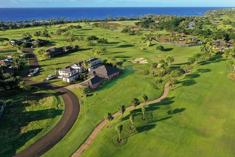 Build your dream home adjacent to the 1st green of The Club at Kukuiulas Tom Weiskopf Championship course. This prime property faces southwest chasing the afternoon glow of the sunset over the green fairway. With just one home bordering in a southerl...