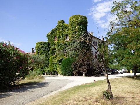 On the outskirts of Avignon, 15th century castle with a living area of 580 m² built on 3 levels in a wooded park of 1 hectare, part of which is undivided. On the ground floor, you will discover an entrance hall leading to 4 offices, 2 of which are cu...