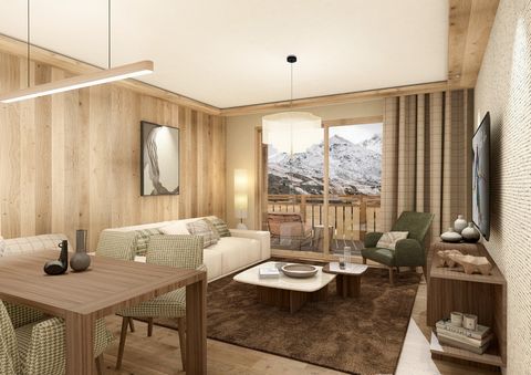 Explore Orso, nestled on the snowfront at the foot of the Moretta Blanche slope in La Tania. Discover our superb three-room apartment, perfectly combining comfort and elegance, comprising a living room with fitted kitchen, two en-suite bedrooms and a...