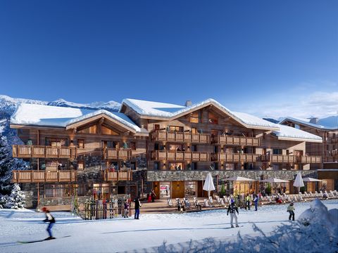 Discover Orso, nestled on the snow front at the foot of the Moretta Blanche slope in La Tania. Discover our superb one-room apartment, perfectly combining comfort and elegance, comprising a living room with fitted kitchen, an en-suite bedroom, a cabi...