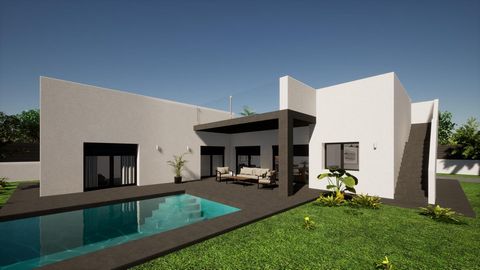 NEW BUILD VILLAS IN PINOSO~~New Build Modern detached villas that can be built on rustic or urban plots we have a wide range available in the Pinoso area:~~- 3 bedrooms, 2 bathrooms~- Private pool~- Solarium~- Complete air conditioning installation ~...