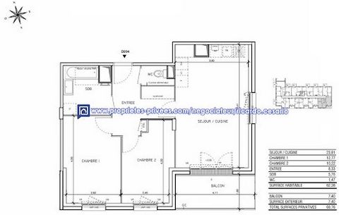 QUIMPER - 29000 - APPARTEMENT 3 PIÈCES - POUR Y HABITER OU INVESTIR - 206 000 euros Dans un quartier paisible et parfaitement équipé en transports, commerces et écoles, la résidence se trouve à moins de 10 minutes à vélo de la gare et du coeur histor...