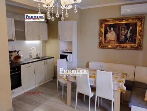 Lovely two-bedroom apartment in Cherno More 2, Nessebar, no maintenance fee, fully furnished, 400m from the beach, with two terraces, east west exposure, wonderful for permanent living and for renting. Around all infrastructures, large parking, footb...