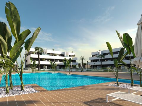 Introducing the New Residential Complex in El Raso, Guardamar del Segura, an exclusive gated community of 78 flats and penthouses. This modern project offers flats distributed in ground floor, first floor and first floor with solarium. All properties...