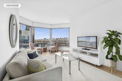 Sind Sie auf der Suche nach einem atemberaubenden Blick auf den Central Park und den Columbus Circle? Willkommen in 301 West 57th Street, 14A - einer atemberaubenden Eckresidenz mit einem Schlafzimmer, die sich in der begehrten Eigentumswohnung am Ce...