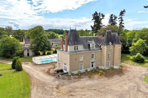 Château restauré fin XVIè d'environ 450m2, avec un parc de 18Ha. Accessible par la cour d'honneur du Château, au rez-de-chaussée : spacieuse entrée, salle à manger, petit salon, grand salon. Cuisine et arrière cuisine, buanderie et chaufferie. Au pre...