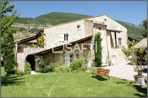 For Sale: Splendid House, Renovated Former Farmhouse - Charming Hamlet in the Diois Land Area: 2600 m² (no overlooking neighbors)?Living Area: 160 m² over two levels?Outbuildings: 3 large garages, beautiful fully equipped summer kitchen Discover this...