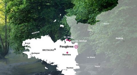 FOUGERES proche de Rennes en Bretagne vous invite a la campagne a 1H de la côte d'Emeraude et du Mont St Michel. Ce terrain constructible d'une surface de 300M2 vous permettra de profiter d'un environnement qui appelle a la quiétude d'une vie de fami...