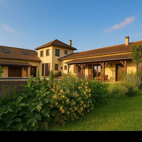 Une maison d'habitation spacieuse avec piscine