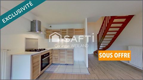 Magnifique duplex dans petite copropriété, DPE C, 2 chambres, grande terrasse, garage. Centre ville