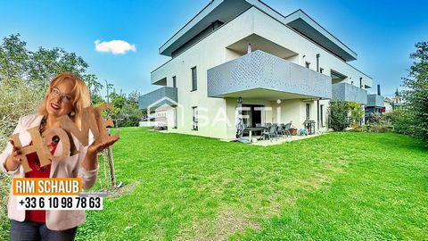 RARE BLOTZHEIM REZ-DE-JARDIN ! Magnifique Appartement 5P, jardin 3 ares 50 et deux garages !