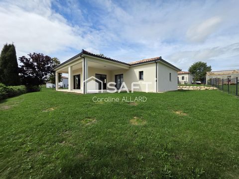 Maison de plain-pied sur une parcelle de 821m²