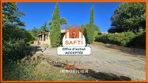 Rocbaron : Maison individuelle de plain-pied de 120 m² sur un terrain de 1589 m² avec 3 chambres, piscine, garage...