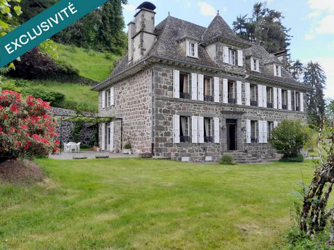 DOMAINE ET DEPENDANCES AUX "PORTES D' AURILLAC" SUR TERRAIN BOISE DE 3 Ha
