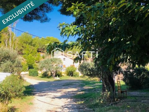 Ensuès Côte Bleue secteur calme et champêtre : jolie maison sur vaste terrain entre mer et village