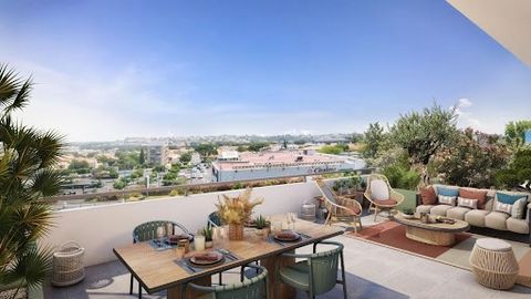 In a secure luxury residence. On the 4th and last floor, type 4 apartment of 108.75 m², with roof terrace of 87.90 m², south-east facing. And two private parking spaces (1 covered basement, and one outside). Luxury services complete this quality set ...