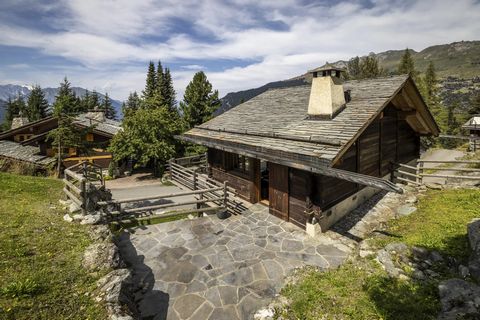 A beautiful chalet with modern, well-kept finishes in the highly sought-after Clambin area, just 100 m from the main slopes. Surrounded by greenery and pine forests, this chalet offers absolute peace and quiet yet it is close to the lively Place Blan...
