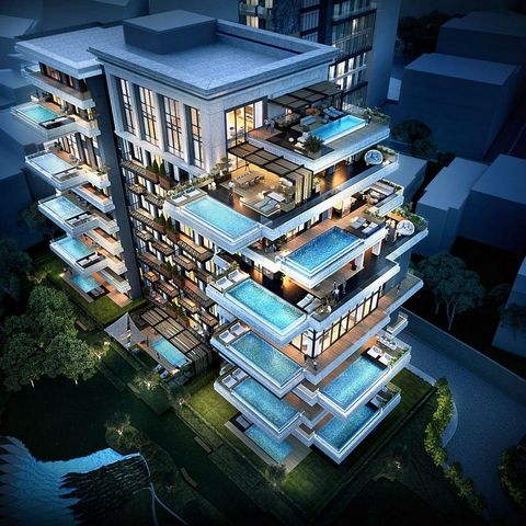 Project Information Project Type Apartment, Shop Number of Properties 160 Land Area: 24000 m2 Unit Types 1+1, 2+1, 3+1, 4+1, 5+1, 6+1 LUXURY PROJECT • 7 Star Hotel Service • 9-10 Floors, 5 Blocks and a Total of 160 Units. 1+1 up to 6+1. Available Opt...