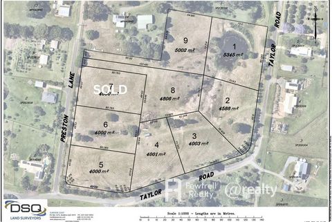 Stake your claim now and get in first to select the prime block of your choice at Acres on Taylor. This outstanding development consisting of 8 prestigious allotments ticks all the right boxes. Fertile grow anything soil; elevated position with panor...