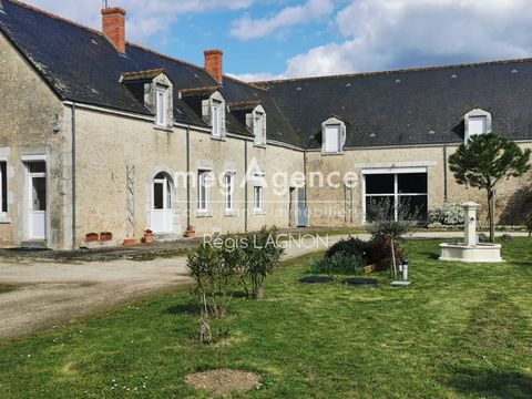 Located in the countryside,20 minutes from BEAUGENCY this completely renovated farmhouse includes in the first wing, on the ground floor, an entrance opening onto a large semi-open kitchen, sliding doors, and fully equipped with access to the cellar ...