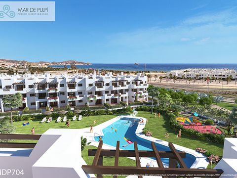 In collaboration with our Spanish partners, we have the pleasure to bring you the opportunity to buy a spectacular new build apartment located on a beachfront resort Mar de Pulpi in San Juan de Terreros.      1, 2 and 3 bedroom apartments with terrac...
