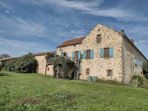 Deze prachtige stenen boerderij met 518m² woonoppervlak, daterend uit 1799, biedt veel mogelijkheden, heeft een schitterend uitzicht op de Montagne Noire en de Pyreneeën, en 1,8 ha grond. De 3 woningen van 215m², 231m² en 73m², gelegen rondom een bes...