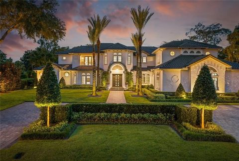 Majestic lakefront estate fully renovated in 2021 located in the beautiful Winter Park, Florida. Nestled on sprawling acreage, this breathtaking 6-bedroom, 7.5 bathroom lakefront mansion offers unparalleled luxury and serenity in the heart of Winter ...