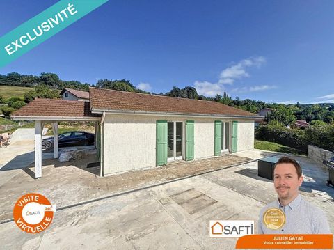 En exclusivité avec Julien Gayat - SAFTI, à la Côte-Saint-André, sur un terrain d'environ 800 m² , Venez découvrir cette maison de plain pied, d'environ 87 m² ; elle se compose d'une cuisine équipée et ouverte sur le salon/salle à manger, de 3 chambr...