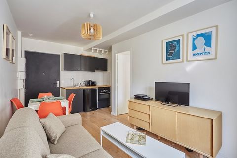 Modern appartement met 1 slaapkamer, 1 woonkamer, keuken en badkamer. Gezellig, volledig uitgerust appartement gelegen in het hart van Boulogne, op een steenworp afstand van het winkelcentrum 