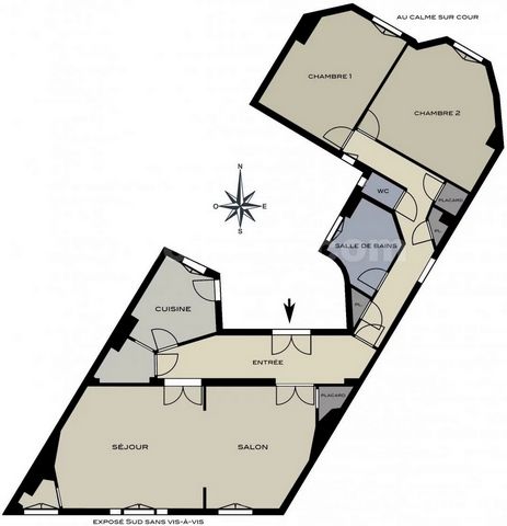 4 PIECES avec CHAMBRE de SERVICE métro Alésia, 4/5 PIECES 102 m2 avec CHAMBRE de SERVICE 13 m2 au 4è et 6è étage d'un immeuble PIERRE de TAILLE de Standing. Seul sur palier; entrée, double séjour exposé SUD sans vis-à-vis, cuisine, deux chambres au C...