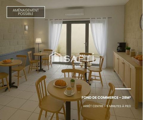 34 400 Saint-Just – Local 28 m² en centre-ville