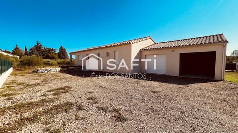 Maison neuve DPE A avec 3 chambres, terrain 1 200 m² et garages, à deux pas des grands axes