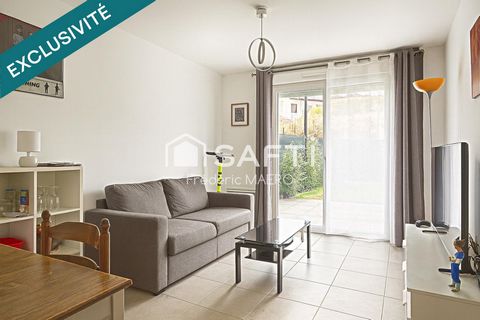 Rez de jardin actuellement loué, résidence récente au Clos de la Mathe