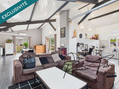 Maison en pierre avec piscine semi-enterrée, 4 chambres et double garage