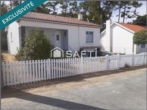 A la Barre de Monts, à quelques pas de la plage, charmante maison avec un petit sous-sol, sur une propriété de 522 m2.