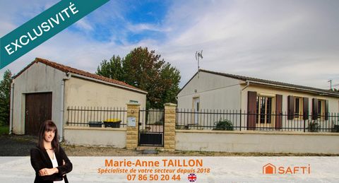 Maison de plain pied - 2 chambres - Garage - Centre de Saint-Ciers-sur-Gironde
