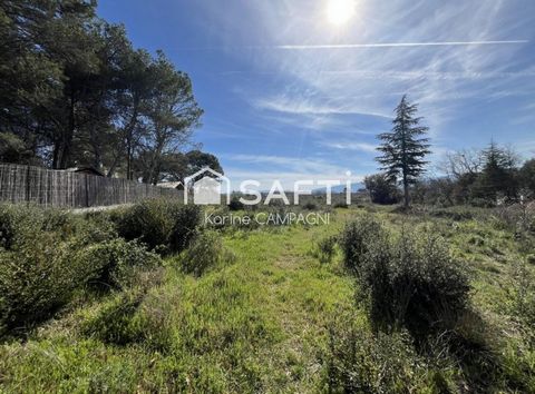 Terrain constructible de 1354m²- Cabrières d'Avignon