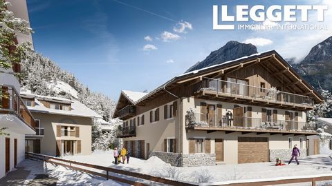 A19384SM73 - This high quality, new build studio apartment, plus bunk area is for sale in the gorgeous mountain resort of Pralognan La Vanoise and can sleep 4 people. This apartment consist of: -Living area with sofa bed -Kitchen and dining area -Ent...