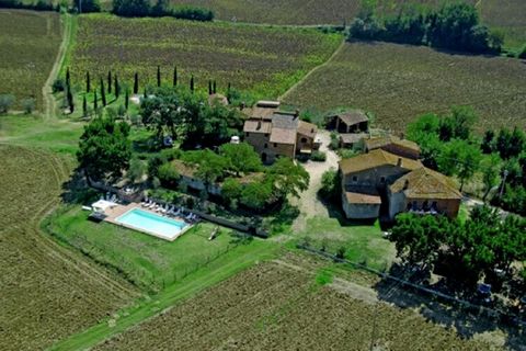 This 3-bedroom farmhouse rests in Castiglione del Lago, on a hilltop in the olive groves and vineyards. Enjoying a unique location on the border of Tuscany and Umbria, it has a shared swimming pool to take a refreshing plunge after a long day. You ca...