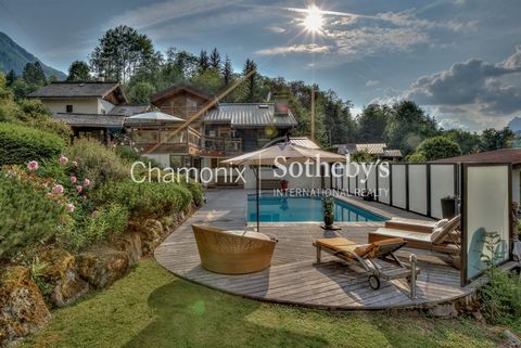 Chamonix Sotheby’s International Realty presents Chalet Gaspard, a four-bedroom chalet with an outdoor and beautiful swimming-pool, benefitting from panoramic views of the Mont-Blanc Massif with plenty of sunshine from morning to evening during summe...